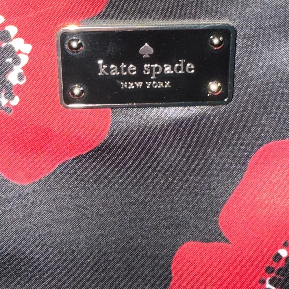Kate Spade Red and Black Floral Backpack - Picture 8 of 8